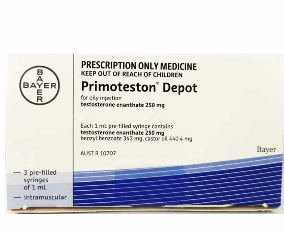 BAYER PRIMOTESTON DEPOT 250MG/ML X 3ML (TESTOSTERONE ENANTHATE)
